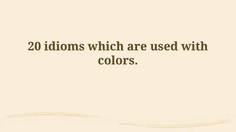 Chromatic Expressions: Exploring the Language of Color