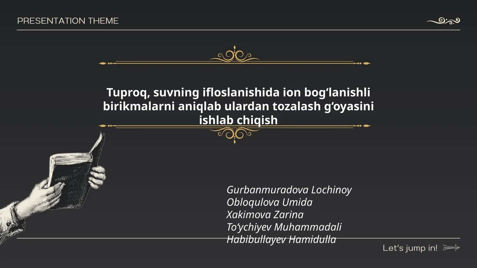 ifloslanishida ion bog‘lanishli birikmalarni tozalash