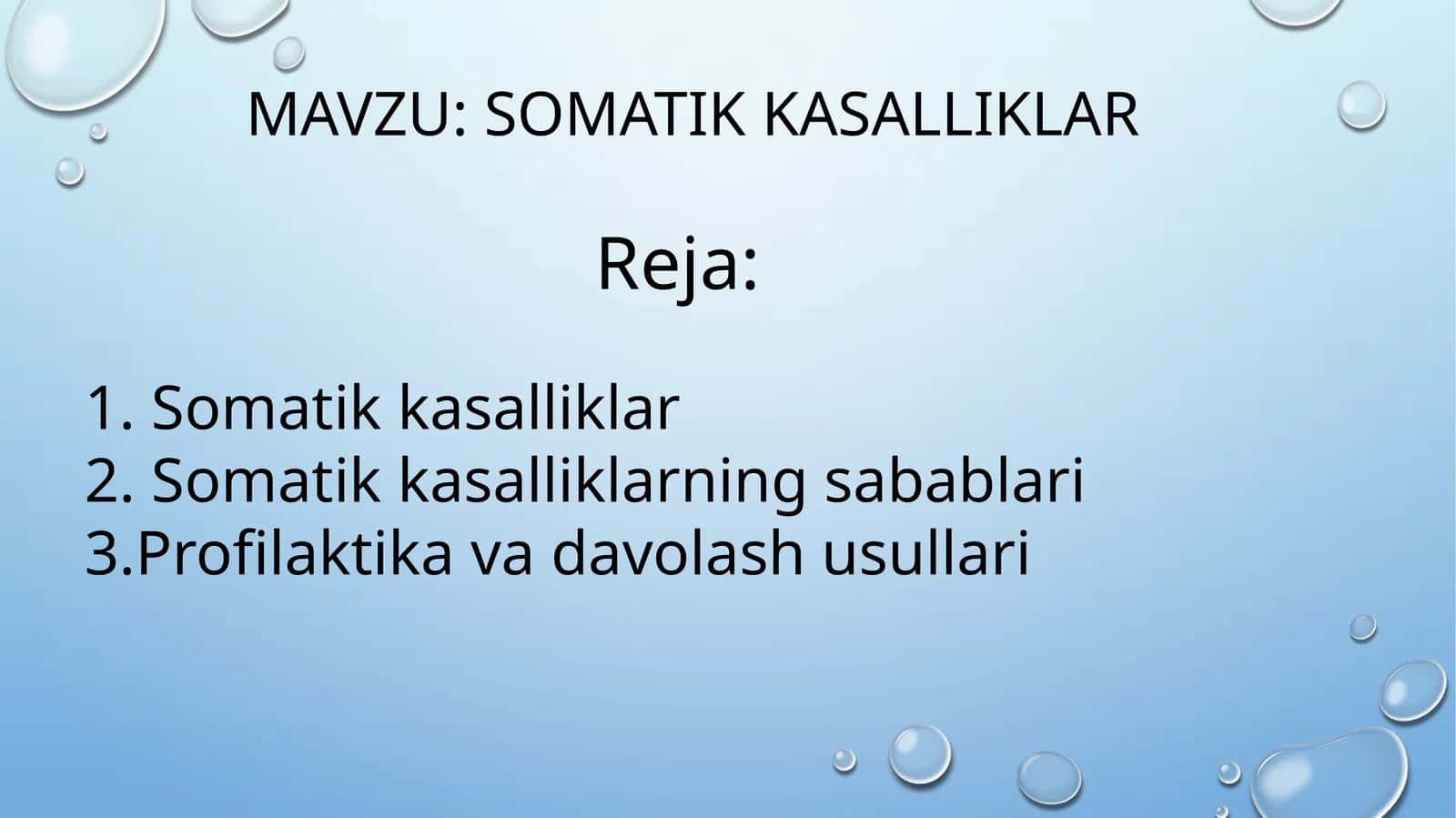 Somatik kasalliklar