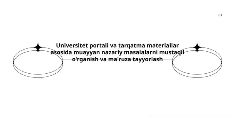 Nazariy masalalarni o'rganish