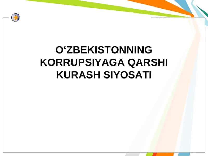 Korrupsiyaga qarshi kurash siyosati