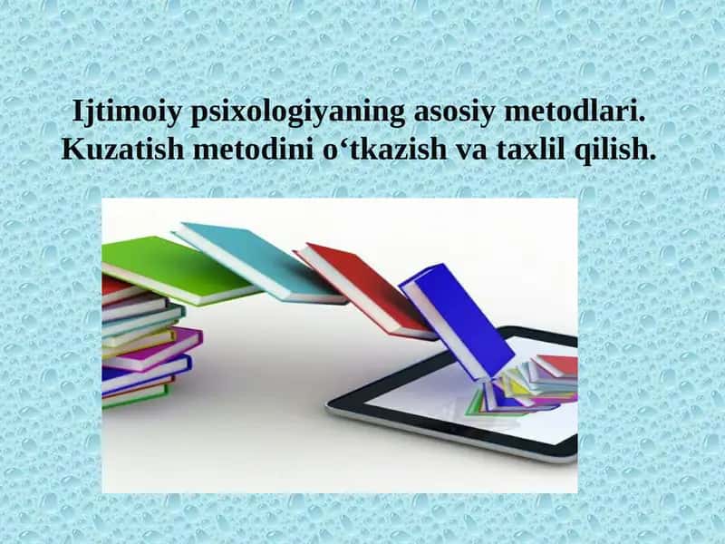 Ijtimoiypsikologiyada kuzatish metodlari