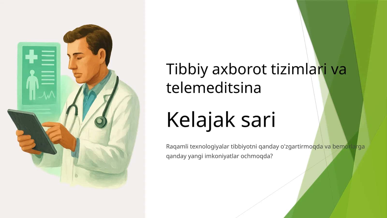 Tibbiy axborot tizimlari va telemeditsina