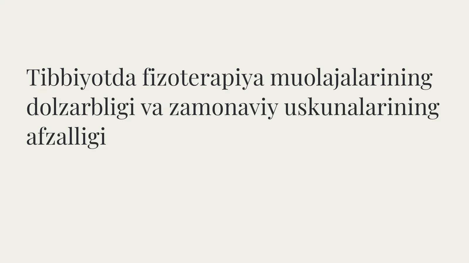 Fizoterapevtik vositalar va ularni qo‘llash mumkin bo‘lgan kasalliklar hamda mumkin bo‘lmagan holatl