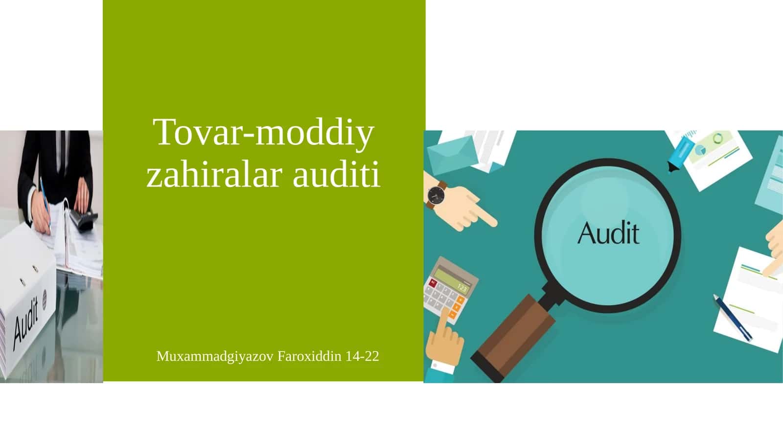 Tovar-moddiy zahiralari auditi