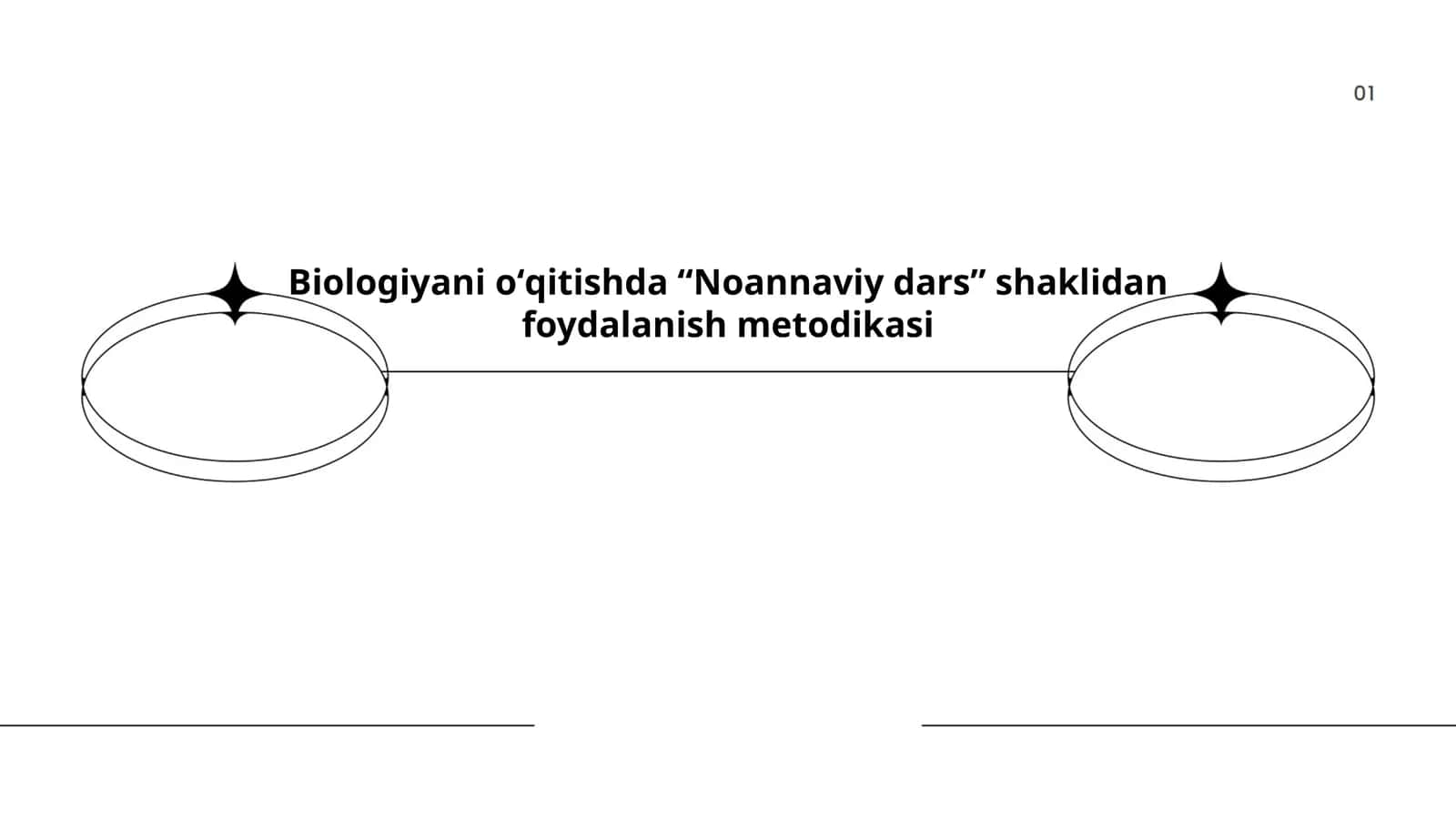 Biologiyani oʻqitishda “Noannaviy dars” shaklidan foydalanish metodikasi
