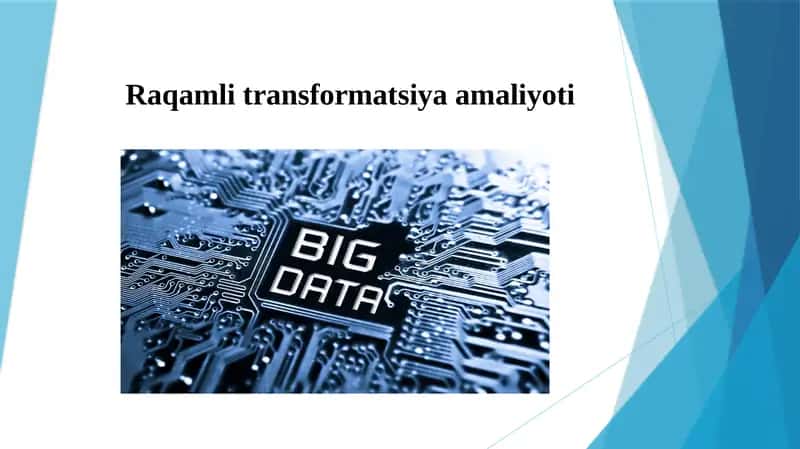 Raqamli transformatsiya amaliyoti