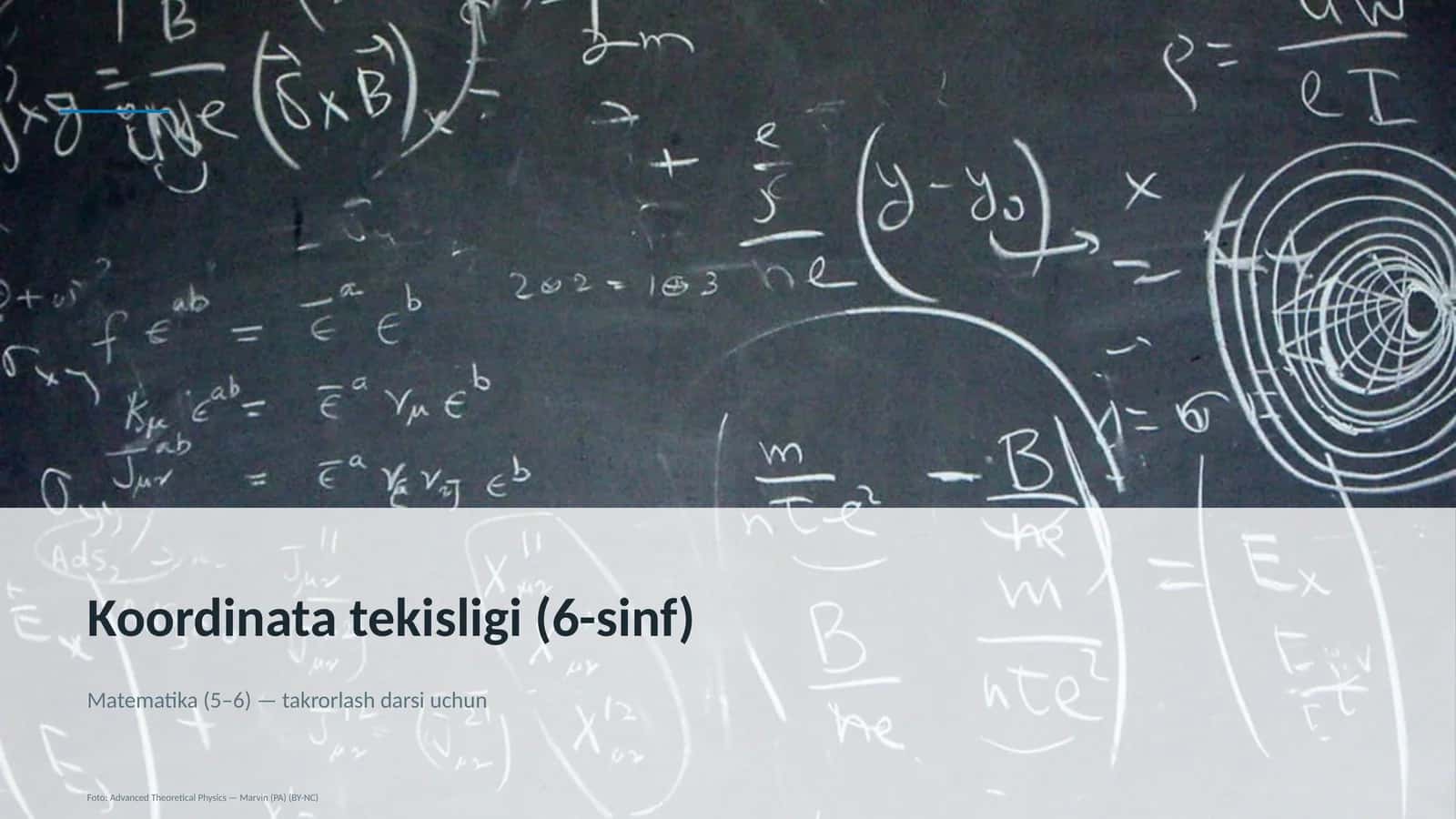 Koordinata tekisligi (6-sinf)