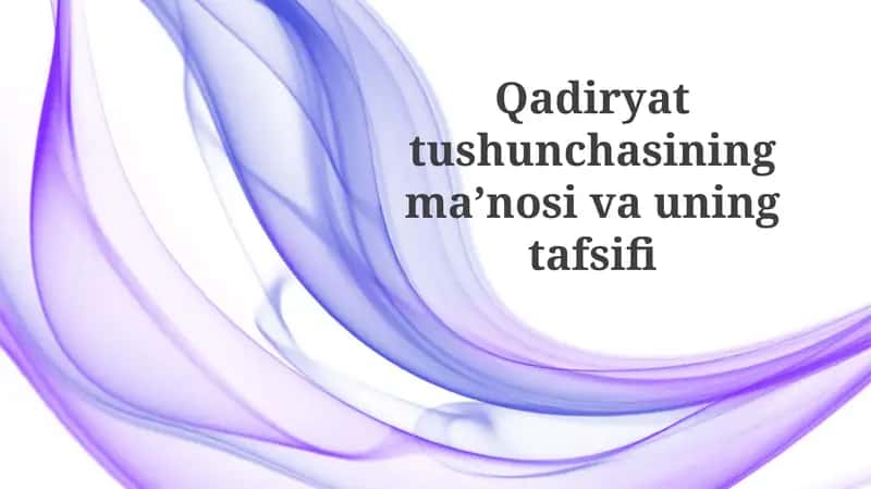 Qadriyatlar tushunchasining mohiyati