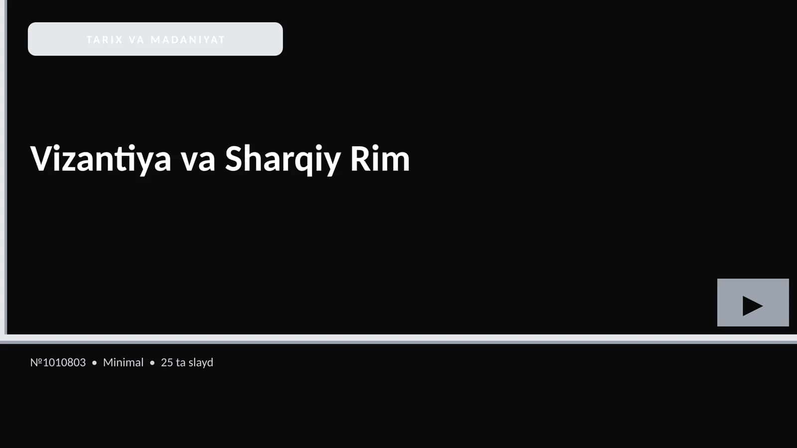Vizantiya va Sharqiy Rim