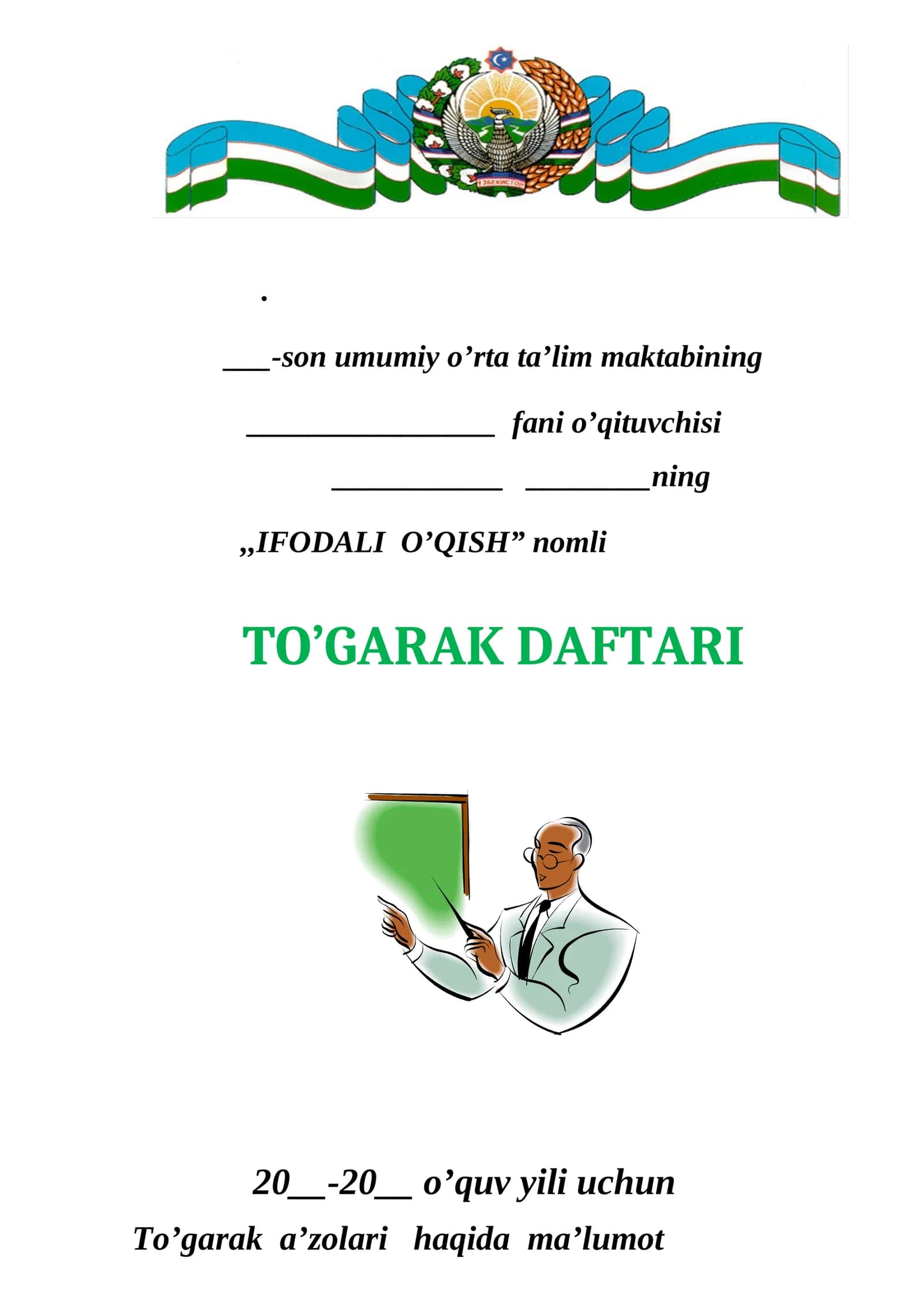 IFODALI O'QISH to'garagii 3-sinf.