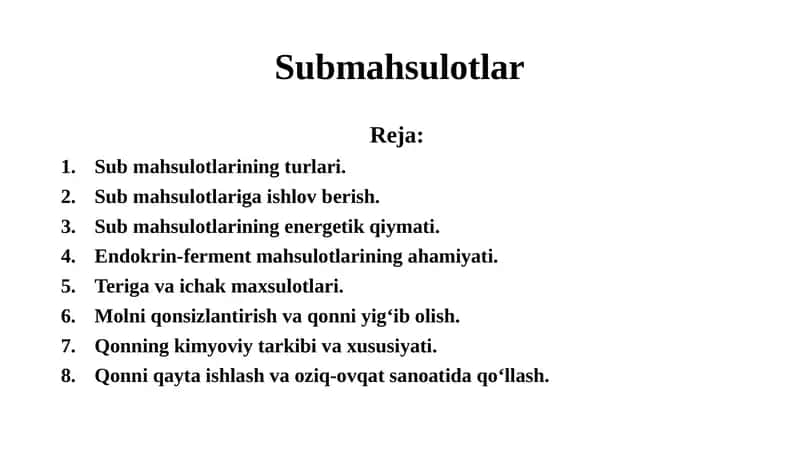 Submahsulotlar