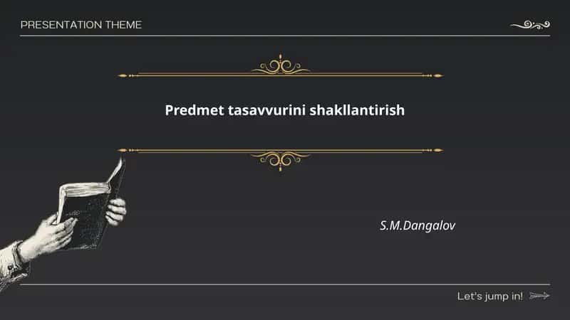 Predmet tasavvurini shakllantirish