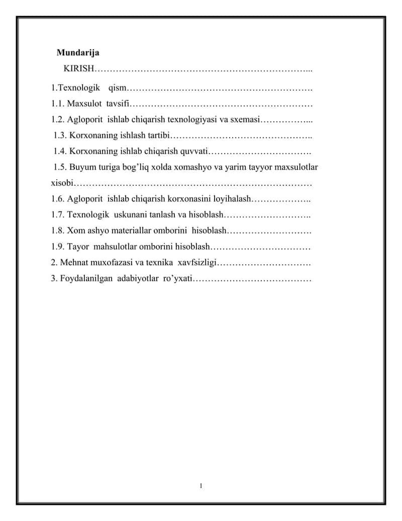 Qurilish materiallari sanoati modernizatsiyasi