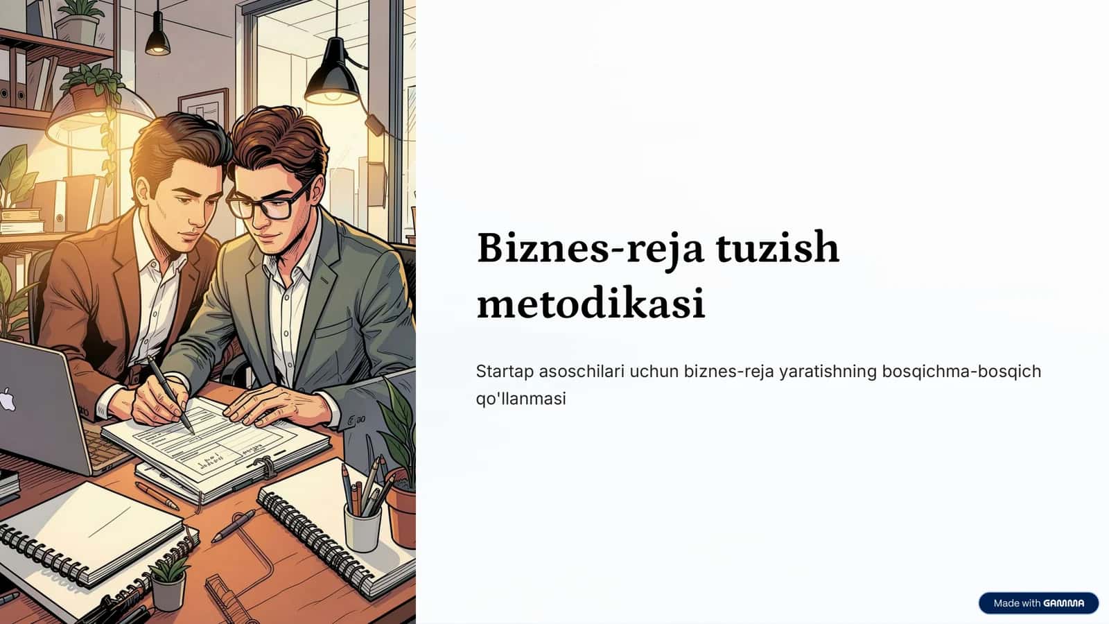 Biznes-reja tuzish metodikasi