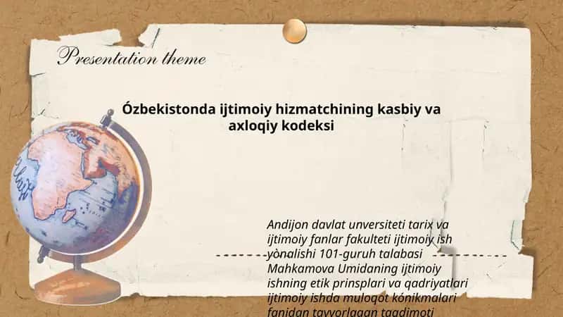 Mahkamova Umidaning ijtimoiy ishning etik prinsplari va qadriyatlari ijtimoiy ishda muloqot kónikmalari