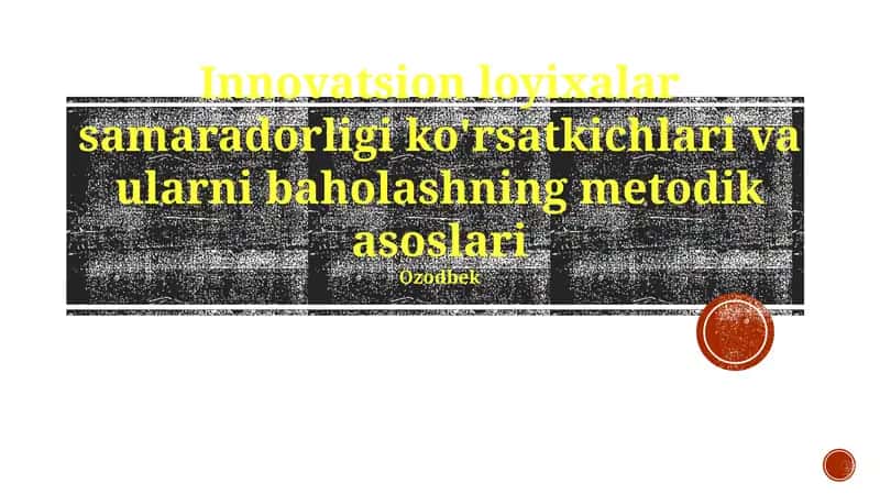 Ularni Baholashning Metodologik Asoslari