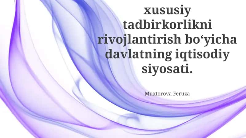 Davlatning iqtisodiy siyosati