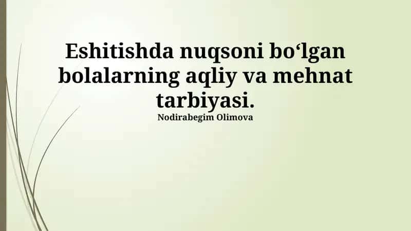 Kasb-hunar ta'limi va tayyorgarligi