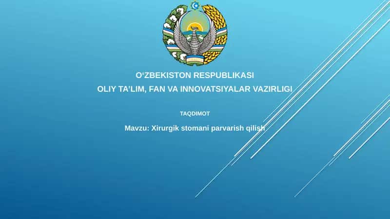 Xirurgik stomani parvarish qilish