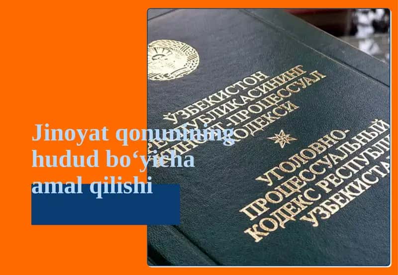 Jinoyat qonunining hudud bo‘yicha amal qilishi