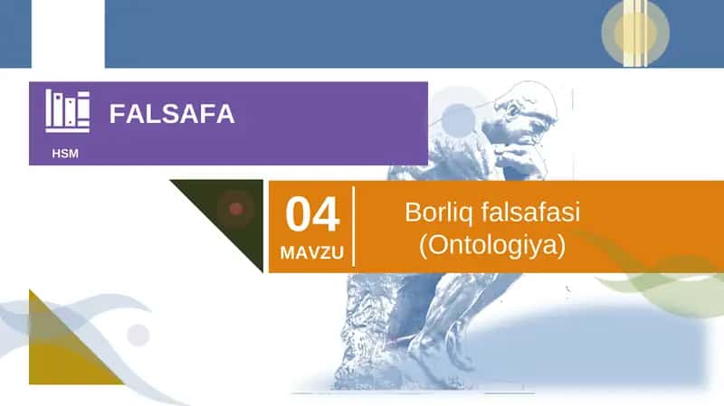 Borliq falsafasi (Ontologiya)