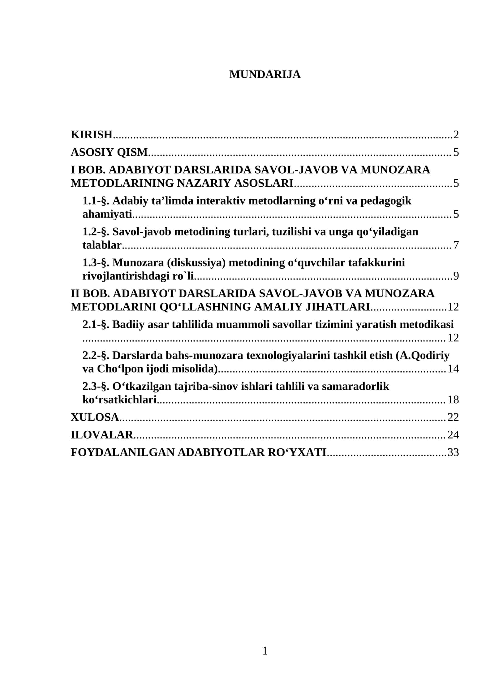 Adabiyot Darslarida Savol-Javob va Munozara Metodlari
