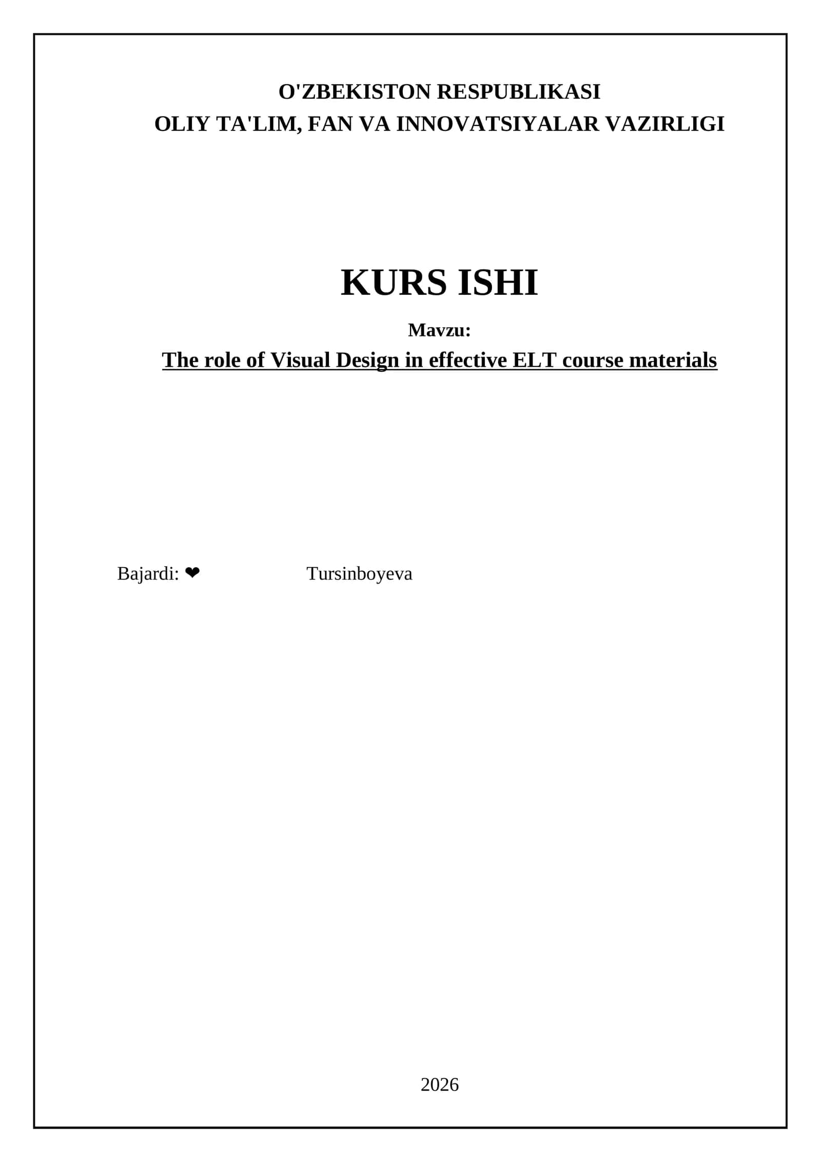 The role of Visual Design in effective ELT course materials