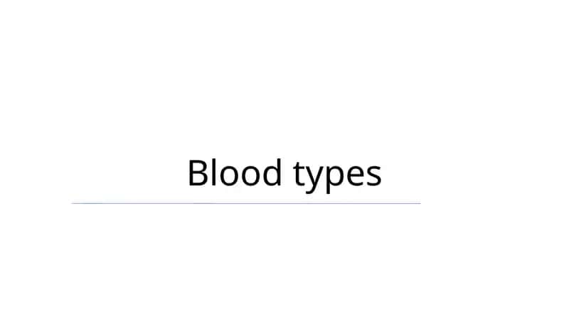 Blood Types