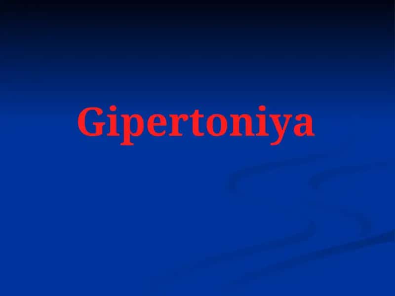 Gipertoniya