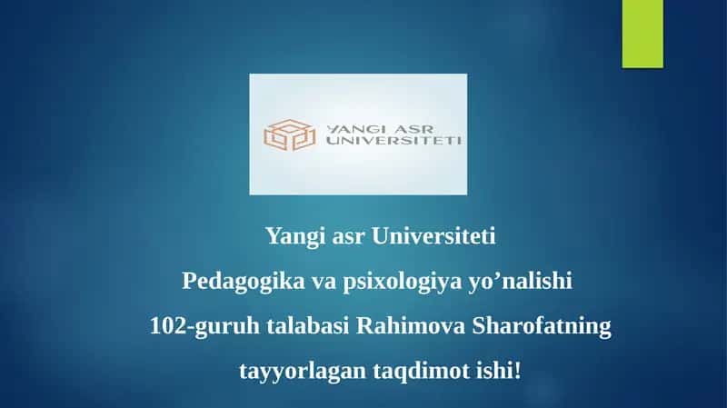 Psixologik maslahatda aloqa o'rnatish