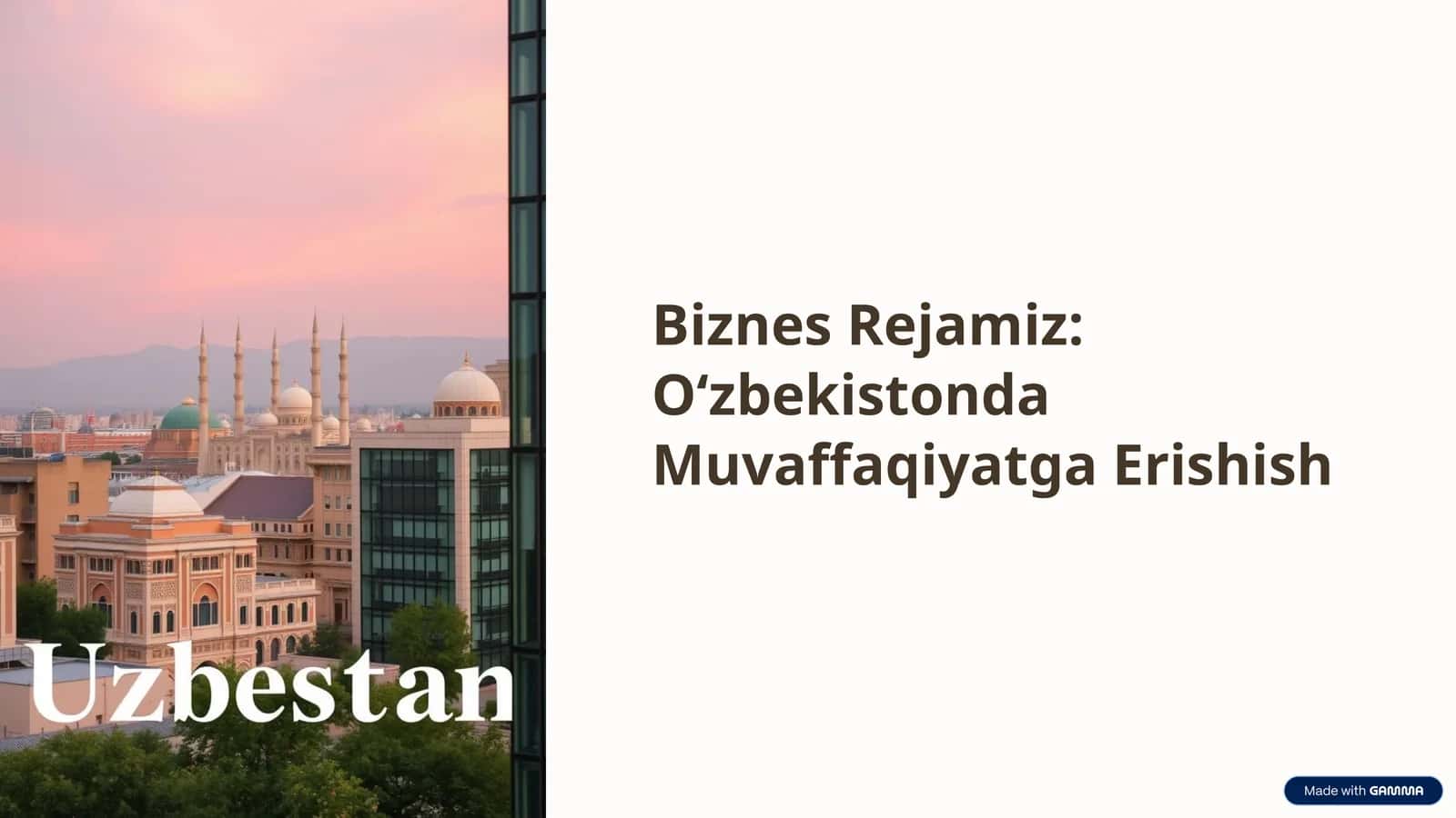 yuz ming dollarlik biznes reja
