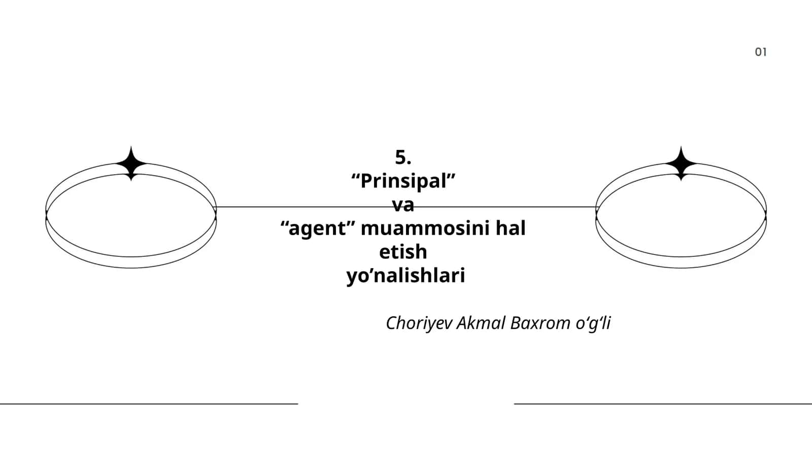 Prinsipal va agent muammosini hal etish yo'nalishlari