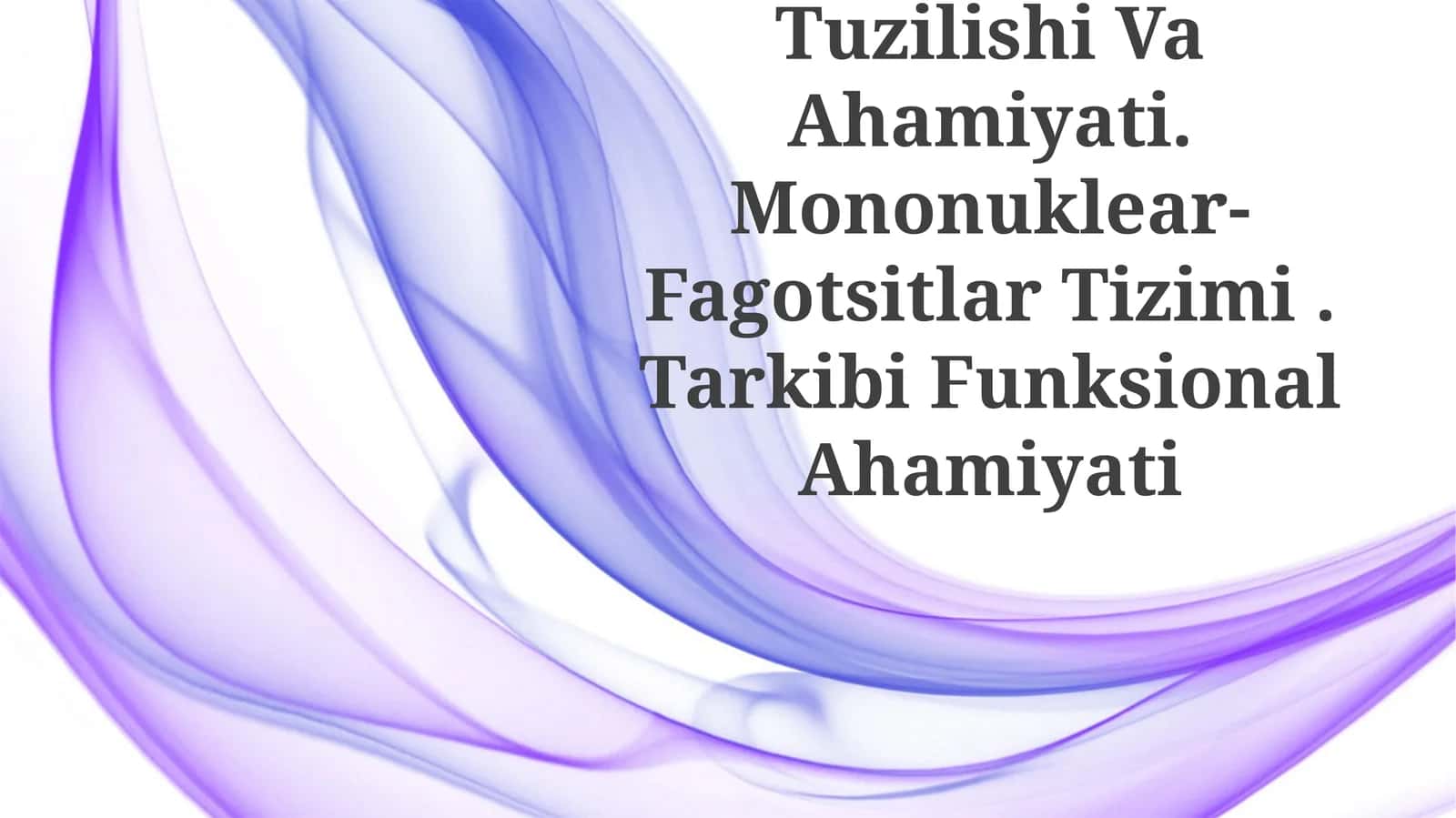 Mezenximaning Tuzilishi Va Ahamiyati