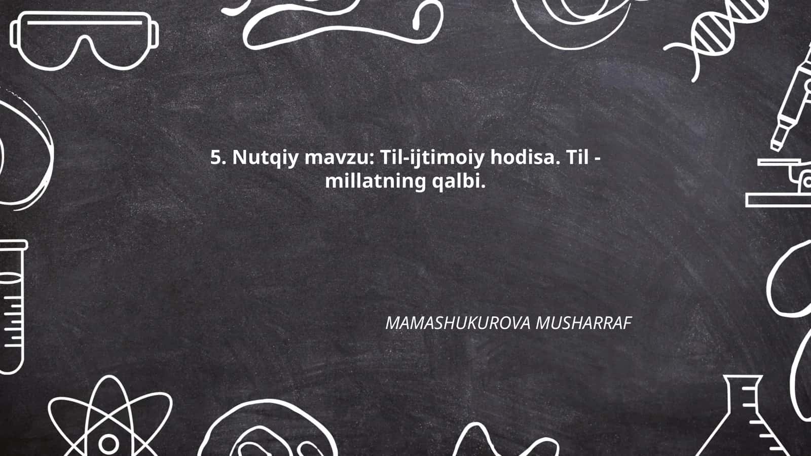 Tilning ijtimoiy vazifasi