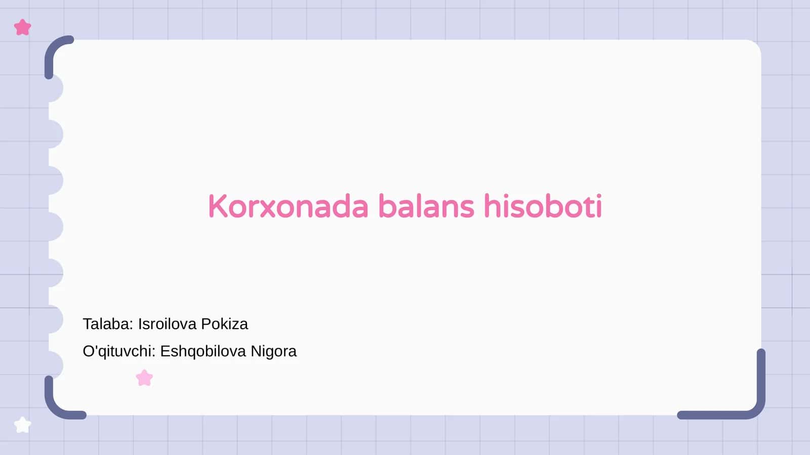 Balans hisoboti