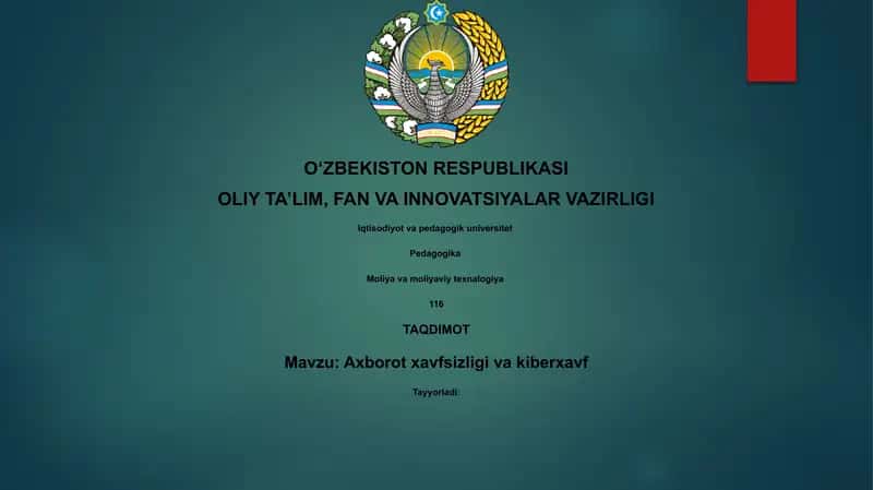 Axborotxavfsizligivakiberxavf