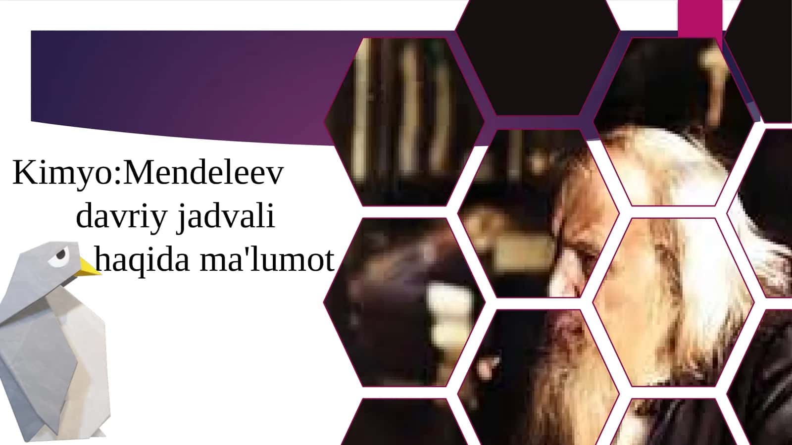 Kimyo:Mendeleev davriy jadvali haqida ma'lumot