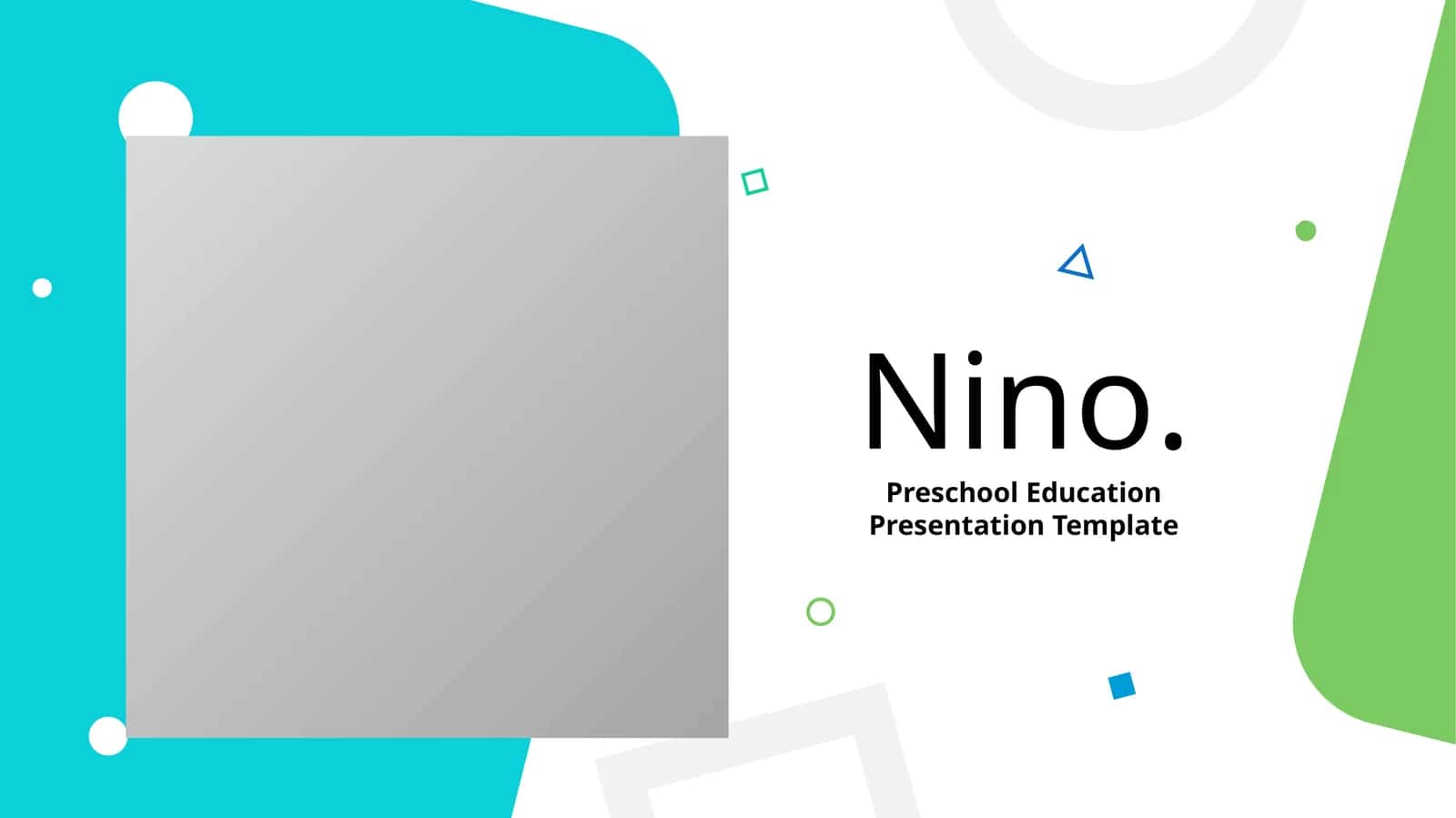 Preschool Education Presentation Template