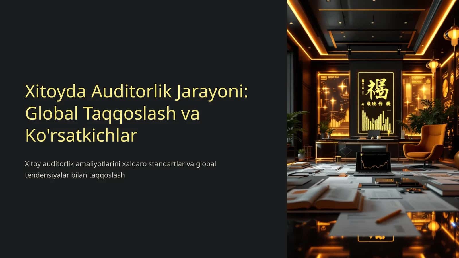 Xitoyda Auditorlik Jarayoni: Global Taqqoslash va Ko'rsatkichlar
