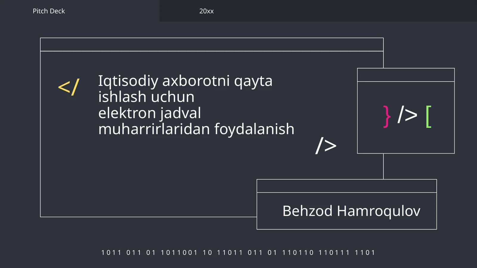 Iqtisodiy axborotni qayta ishlash uchunelektron jadval muharrirlaridan foydalanish