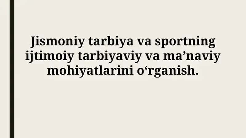 Jismoniy tarbiya va sport