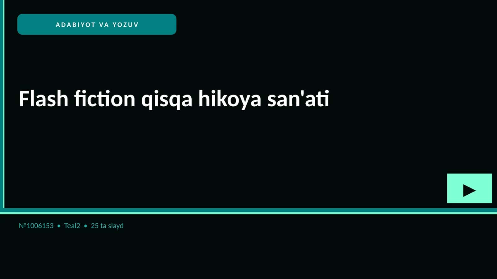 Flash fiction qisqa hikoya san'ati