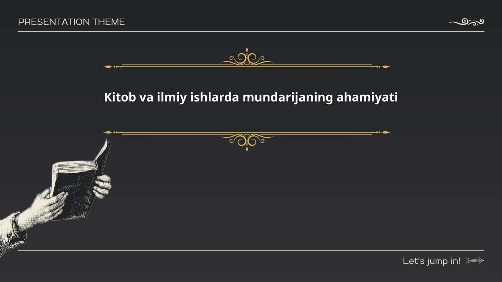 Mundarija kitob va ilmiy ishlarda mundarijaning ahamiyati