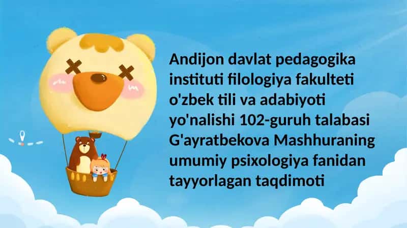 Psixik rivojlanish intellekt shakllanishi sifatida: J. Piaje konsepsiyasi