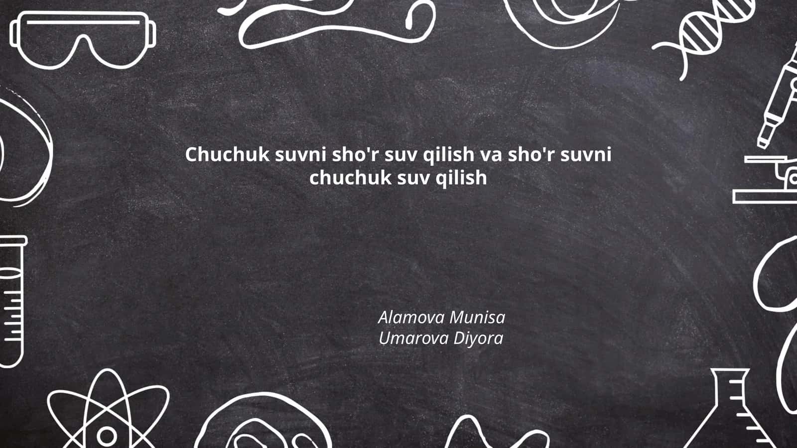 Sho'rlangan suvlarning turlari