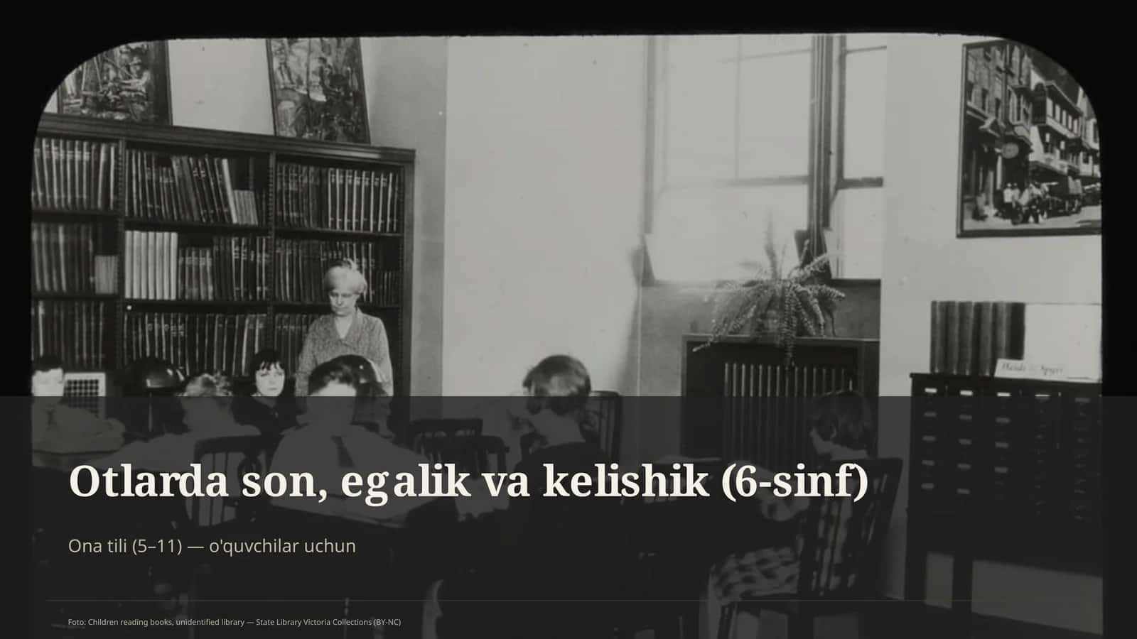 Otlarda son, egalik va kelishik (6-sinf)