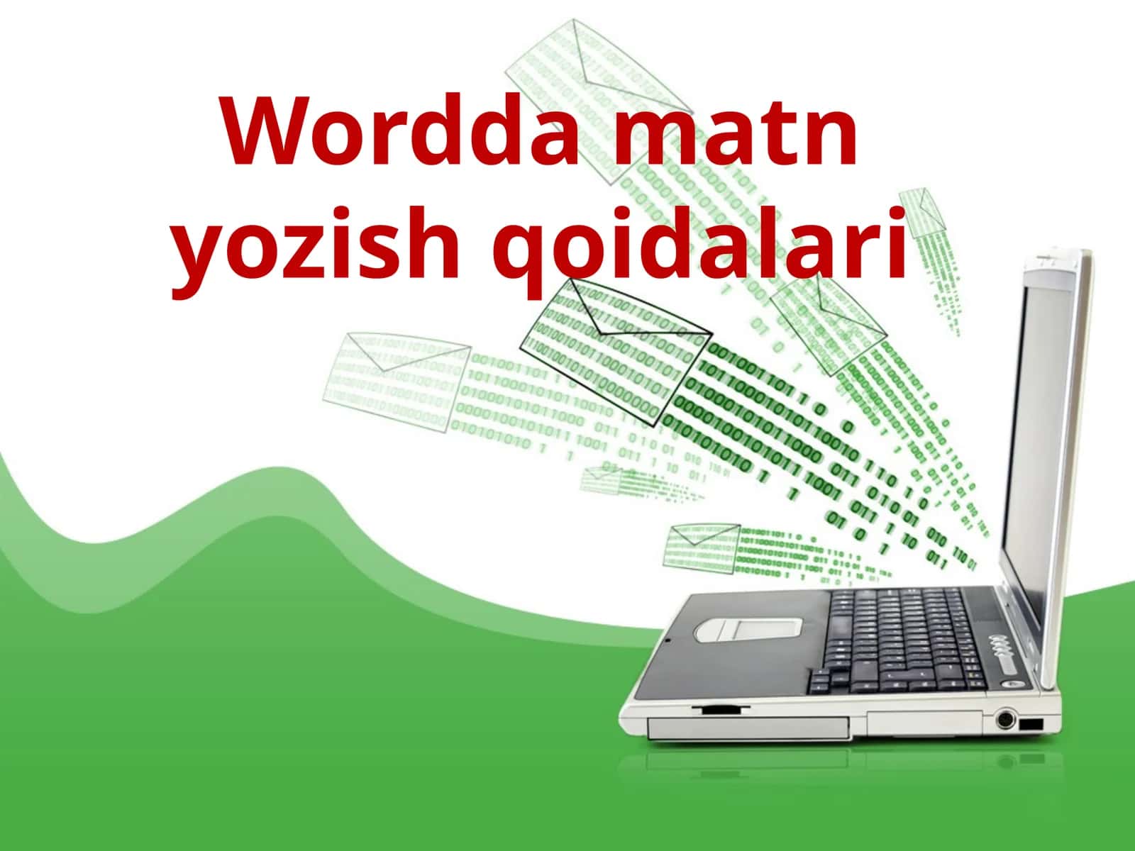 Wordda matn yozish qoidalari
