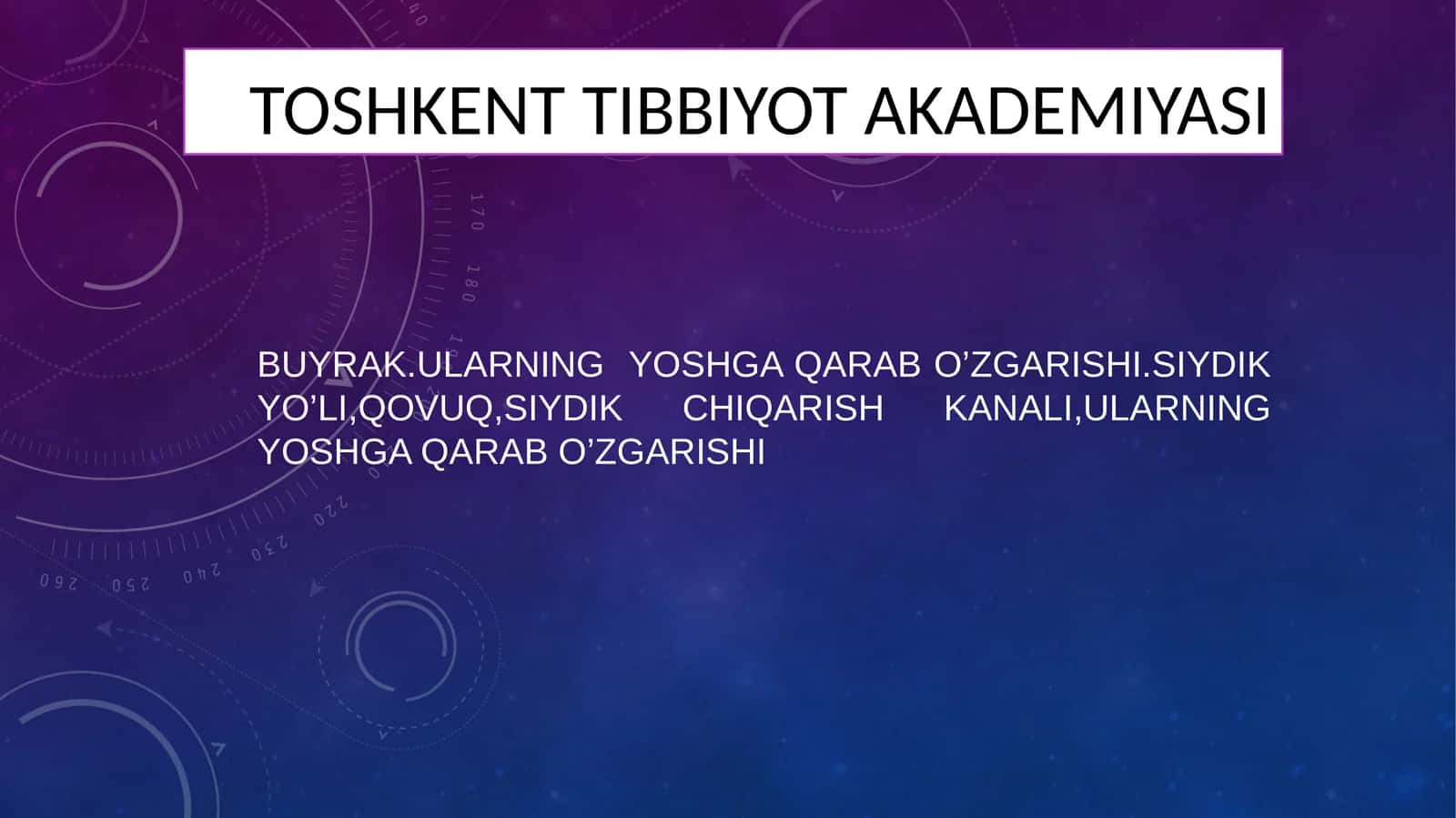 Siydikchiqarish tizimi