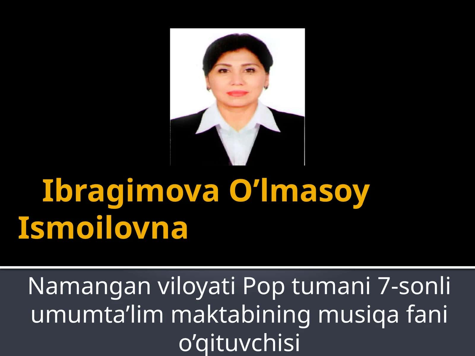 7-SINFDars mavzusi: O’zbek musiqa san’atining jahon sahnasiga chiqishi